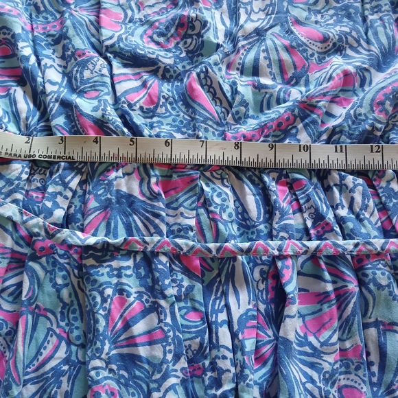 Lilly Pullitzer Sleeveless Floral Maxi Dress in Blue and Pink - Picture 8 of 9